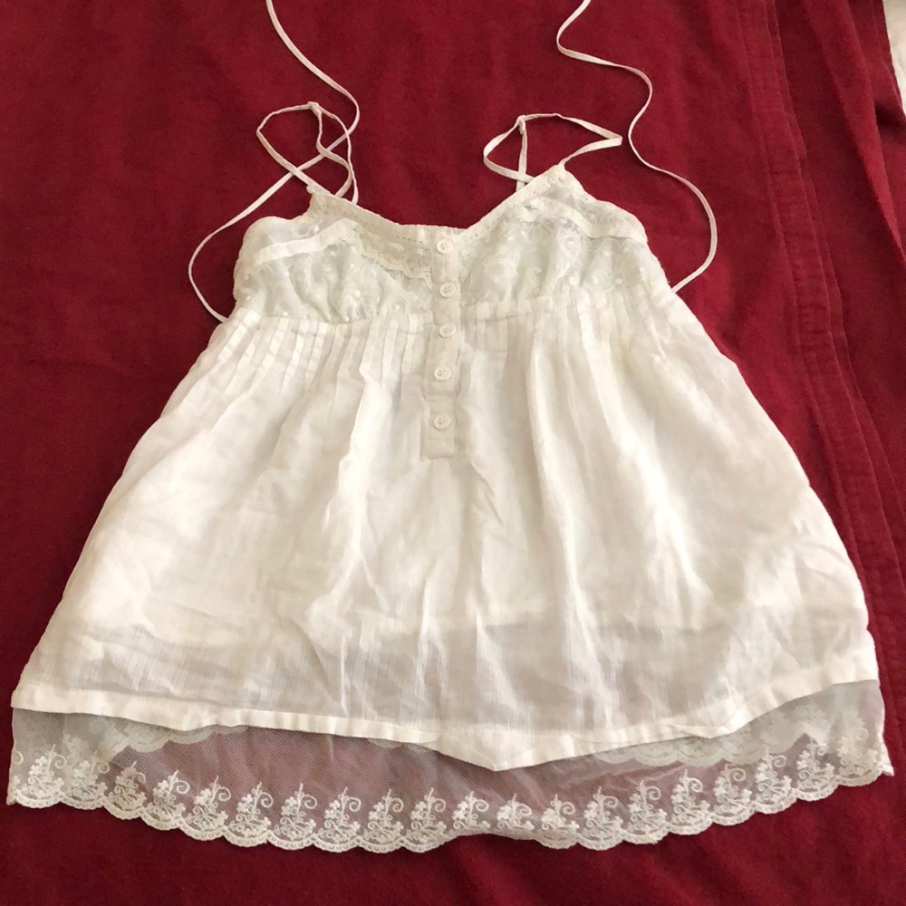 Cute flowy tie back tank top